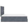 vidaXL Ottoman bed met matrassen 140x190cm fluweel donkergrijs