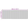 vidaXL Vloerkleed rechthoekig 100x300 cm bamboe naturel