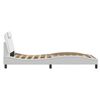 vidaXL Bedframe "Viana" met LED zonder matras wit 100x200 cm