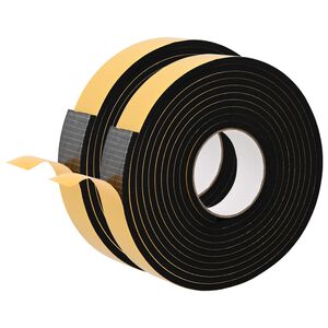 vidaXL Zelfklevende schuimtape 2 st Zwart 30mm x 5m CR Schuim