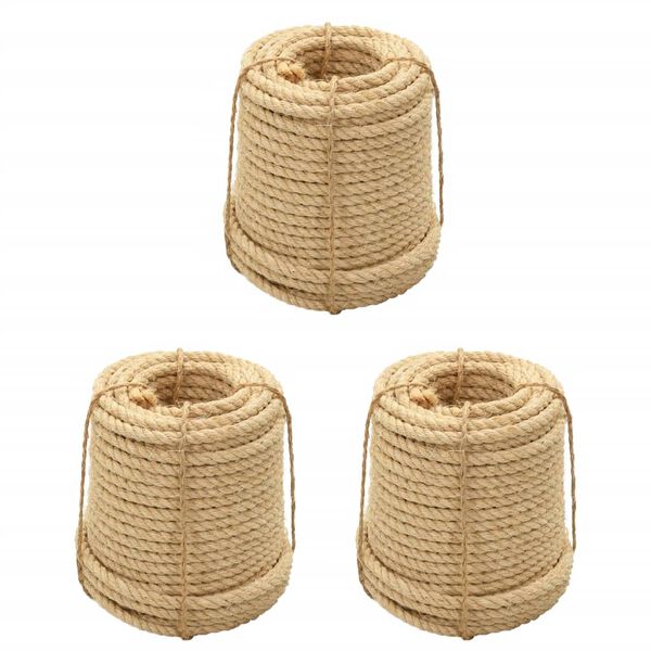 vidaXL Touw 3 st 20 mm sisal