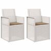 vidaXL Tuin Eetstoelen 2 st Wit en Taupe PP