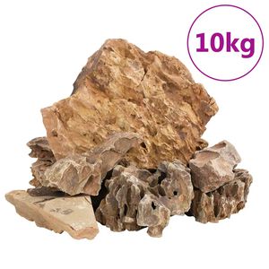 vidaXL Drakenstenen 10 kg 5-30 cm bruin