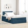 vidaXL Bed poef met matras 120x190 cm fluweel donkerblauw