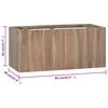 vidaXL Badkamerwandkast 90x39x40 cm massief teakhout