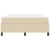 vidaXL Boxspringbed Cr&egrave;me 140 x 200 cm Stof