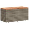vidaXL Tuinbox 110x50x54 cm poly rattan en acaciahout grijs