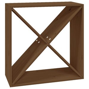 vidaXL Wijnkast 62x25x62 cm massief grenenhout honingbruin