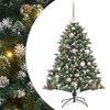 vidaXL Kunstkerstboom Groen 120 cm PVC en Plastic en Staal