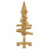 vidaXL Houten kerstboom met standaard Bruin 60 cm Massief grenenhout