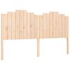 vidaXL Bedframe met hoofdbord massief hout