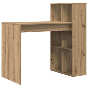vidaXL Bureau Artisan Eiken Bewerkt hout 108 x 55 x 103.5 cm