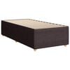vidaXL Boxspring met matras stof donkerbruin 80x200 cm