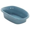 vidaXL Kattenbak 58x39x17 cm polypropeen wit en blauw