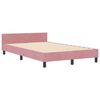 vidaXL Boxspringbed met hoofdeinde Roze 120 x 200 cm Fluweel
