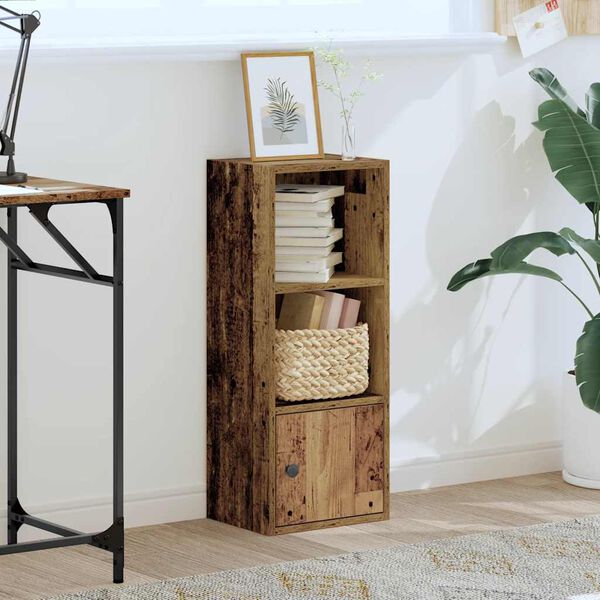 vidaXL Boekenkast 31x24x77 cm bewerkt hout oud houtkleurig