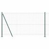 vidaXL Euro-hek met betonnen voetstuk 10 x 1,2 m PVC-Coated Staal Mesh
