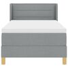 vidaXL Boxspringbed met matras Lichtgrijs 80 x 200 cm Stof