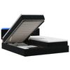 vidaXL Ottoman Bed met Matrassen en LED Zwart 180 x 200 cm fluweel