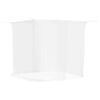 vidaXL Hangende klamboe 156 gaas 220x200x210 cm wit