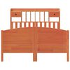 vidaXL Bed met boekenkast zonder matras grenenhout wasbruin 140x190 cm