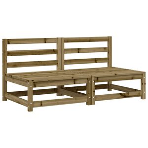 vidaXL Tuinbanken 2 st zonder armleuning 70x70x67 cm grenenhout