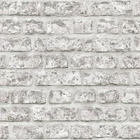 Noordwand Behang Topchic Brick Wall donkergrijs