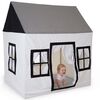 CHILDHOME Speelhuis 125x95x145 cm canvas wit en zwart