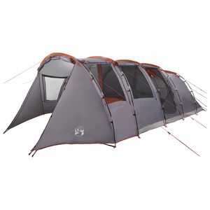 vidaXL Tunneltent Grijs en Oranje 675 x 392 x 210 cm