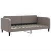 vidaXL Slaapbank 90x200 cm stof taupe