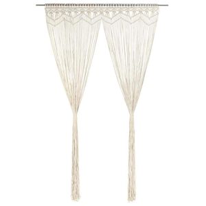 vidaXL Gordijn macram&eacute; 140x240 cm katoen