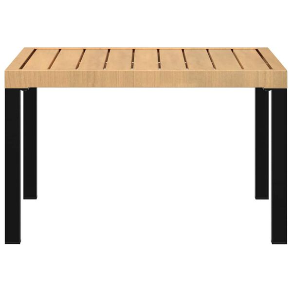 vidaXL Tuintafel 65x65x40 cm aluminium zwart