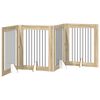 vidaXL Opvouwbaar hondenhek met standaards 4 pcs Sonoma Eiken 321 cm