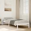 vidaXL Bedframe extra lang zonder matras grenenhout wit 100x210 cm
