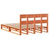 vidaXL Bedframe zonder matras massief grenenhout wasbruin 140x200 cm