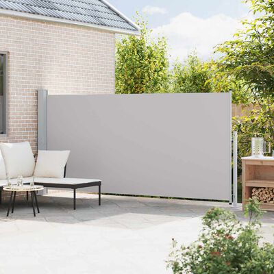 vidaXL Tuinscherm uittrekbaar 600x160 cm crème - Windscherm
