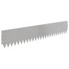 vidaXL Gazonrand 20 pcs 103 x 20 cm Staal Zilverkleurig