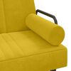 vidaXL Slaapbank met armleuningen fluweel geel