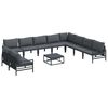 vidaXL Tuin Sofa Set Antraciet Staal