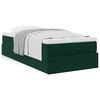 vidaXL Ottoman bed met matras 80x200cm fluweel donkergroen