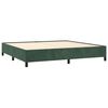vidaXL Boxspring met matras fluweel donkergroen 200x200 cm