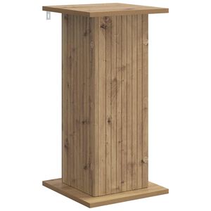 vidaXL Plantenstandaard Artisanaal eiken 30,5 x 30 x 60,5 cm