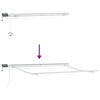 vidaXL Inklapbaar Zonnescherm Wit 300 x 250 cm Stof en Staal