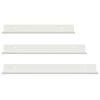 vidaXL Drijvende plank Wandgemonteerd 3 pcs Wit 40 x 9 x 2,5 cm Staal