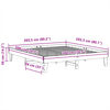 vidaXL Bedframe zonder matras massief grenenhout 200x200 cm