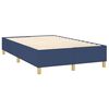 vidaXL Boxspring met matras stof blauw 120x190 cm