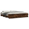 vidaXL Bedframe zonder matras hout gerookt eikenkleurig 180x200 cm