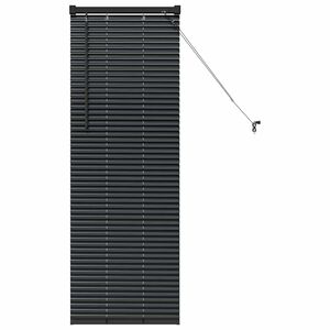 vidaXL Venetiaanse jaloezie&euml;n Zwart 130 x 45 cm Aluminium