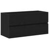 vidaXL Badkamerkast Zwart eiken 90 x 38,5 x 45 cm Bewerkt hout