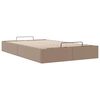 vidaXL Bedframe zonder matras 120x190 cm kunstleer cappuccinokleurig